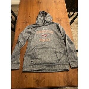 Under Armour ColdGear Virginia Tech Hokies‎ Hoodie Mens Large Gray Hoodie